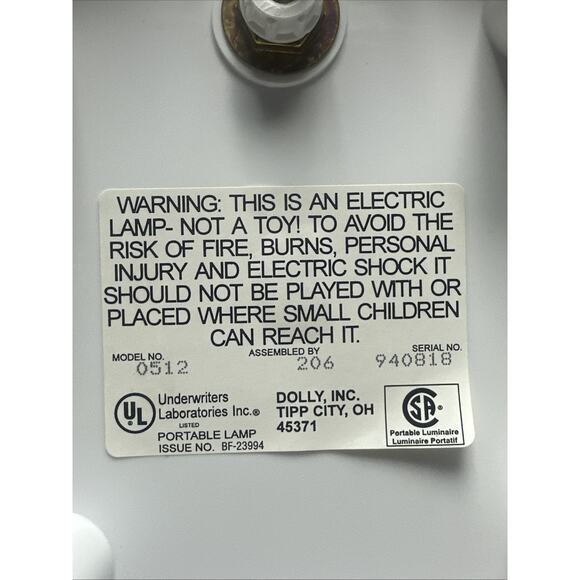 Vintage Lion King Simba Mufasa 1990's Dolly portable lamp Working - Picture 9 of 14